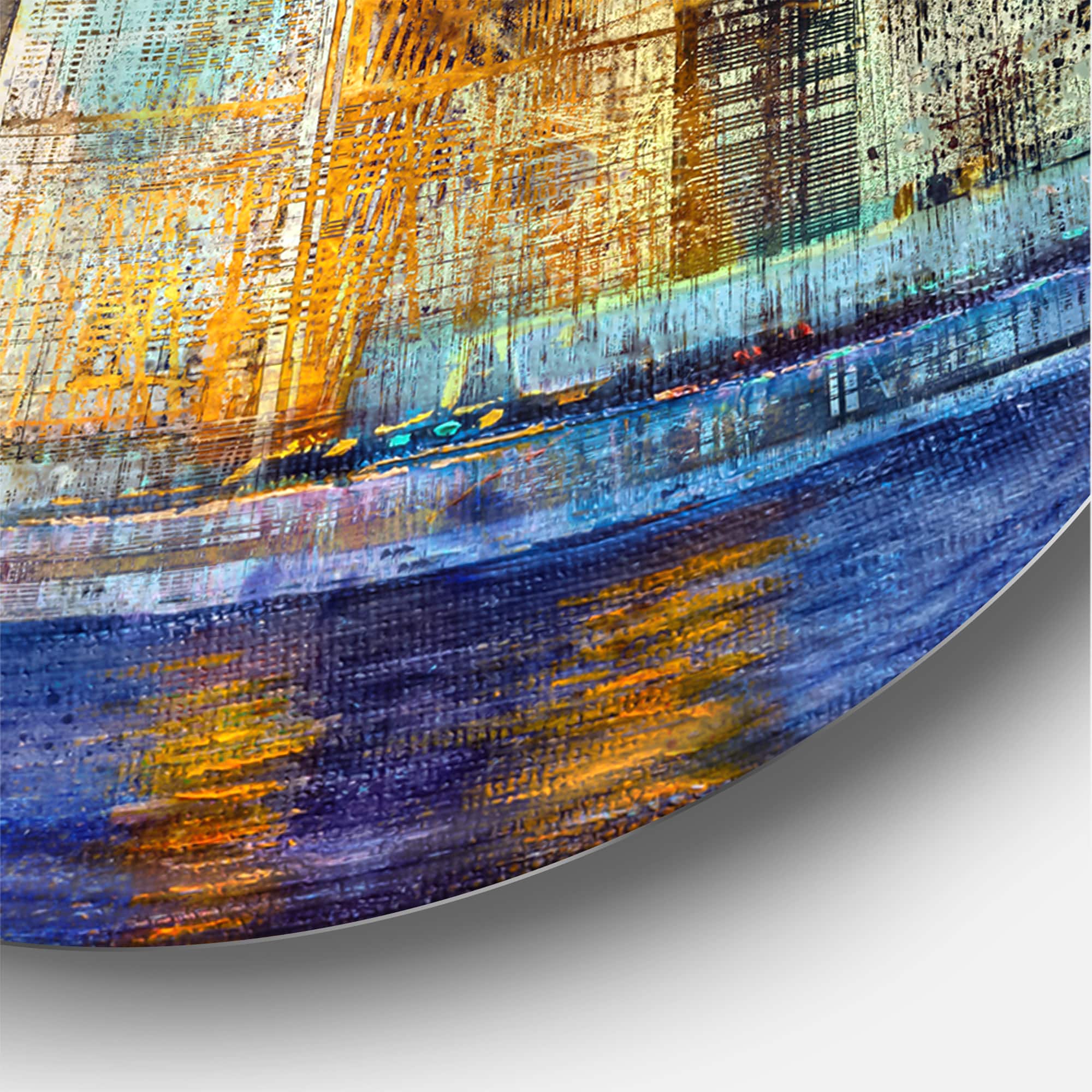 Designart - Skypscrapers By The Bridge In Futuristic City